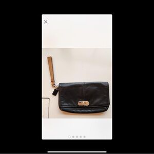 Coach Black Kristen Leather Bag with Gold Hardware EUC